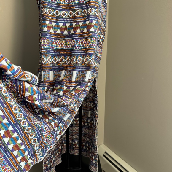 Women's Sleeveless Summer Aztec Maxi Dress Multicolor‎ Medium Tribal Coco Cabana - Picture 5 of 15